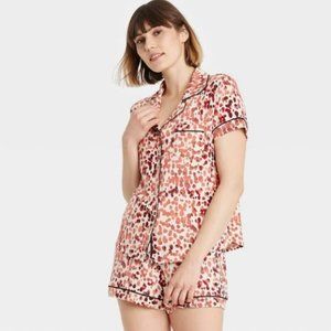 Stars Above Animal Print Pajama Shorts